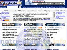 Aperçu du site Notre-planete.info - L'environnement et la géographie