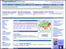 Aperu du site Populationdata.net - Les populations du monde