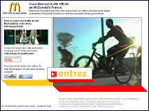Aperçu du site McDonald's - C'est tout ce que j'aime