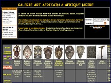 Aper�u du site Galerie Art Africain d'Afrique Noire