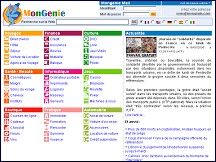 Aperçu du site MonGénie - tout trouver sur internet