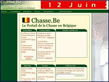 Aperu du site Chasse.be - Le portail de la chasse en Belgique