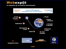 Aperu du site Webexpat - magazine de la mobilit internationale