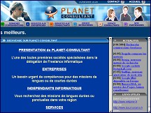 Aperu du site Planet Consultant informatique: consultant informatique en freelance