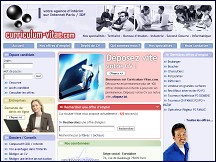 Aperçu du site Curriculum-Vitae.com - offres d'emploi travail temporaire Paris et Ile de France