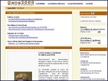 Aperu du site Gene2000 - le web de la gnalogie