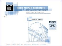 Aperçu du site Ecole normale supérieure Lettres et Sciences humaines