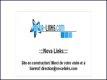 Aperu du site Nova Links : vos solutions web...simplement