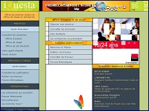 Aperu du site iQuesta - offres d'emplois et de stages sur internet