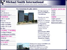 Aperu du site Michael Smith International - formations comptables et bancaires