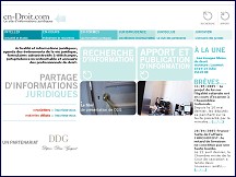 Aperçu du site En Droit - portail des professionnels du droit