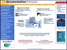 Aperu du site La Documentation Franaise