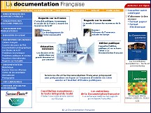 Aperçu du site La Documentation Francaise