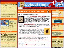 Aperu du site Objectif Tintin - le site interactif des amis de Tintin