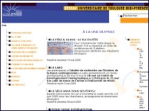 Aperçu du site Pôle universitaire européen