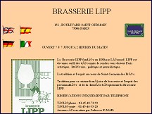 Aperçu du site Brasserie LIPP - Au coeur de Saint-Germain-des-Prés
