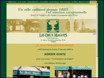 Aperçu du site Les Deux Magots - Café littéraire