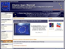 Aperçu du site Chaire Jean Monnet