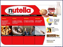 Aperu du site Nutella.fr - L'univers de la Nutellamania