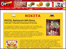 Aperçu du site Nikita - restaurant-bar russe à Paris