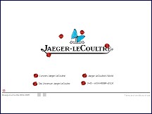 Aperu du site Jaeger Lecoultre - manufacture de haute horlogerie
