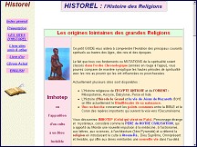 Aperu du site Historel - histoire des rligions