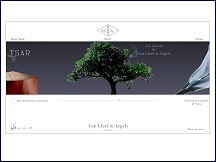 Aperçu du site Parfums Van Cleef & Arpels