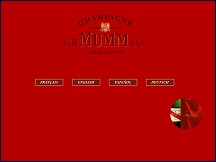 Aperu du site Champagnes Mumm