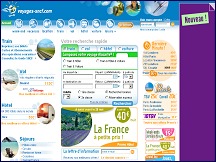 Aperu du site Voyages SNCF - agence de voyages, billets train & avion, voiture de location