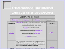 Aperçu du site Geoscopie, l'International sur Internet