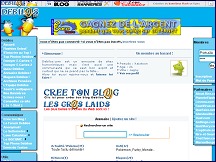 Aperçu du site Debilos.com - humour, blagues, jeux, pièges