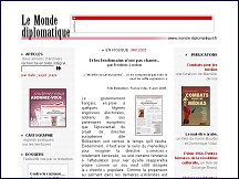 Aperu du site Le Monde diplomatique