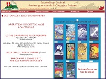 Aperçu du site Savoie-shop.com - Paniers gourmands & chocolats suisses