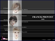 Aperçu du site Franck Provost - le coiffeur des stars