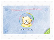 Aper�u du site Nounours - la marque du passeport tendresse