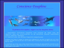 Aperu du site Consciencedauphins.com - Nager avec les dauphins