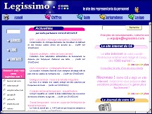 Aperu du site Legissimo.com - droit du travail et droit social