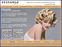 Aperçu du site Jacques Dessange - instituts de beauté et salons de coiffure