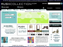 Aperçu du site RushCollection - fringues de marque dégriffées jusqu'à 60% moins cher