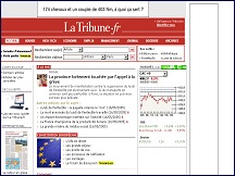 Aperu du site LaTribune - quotidien conomique et financier en ligne La Tribune