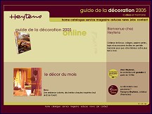 Aper�u du site Heytens - guide de la d�coration, tous les produits Heytens