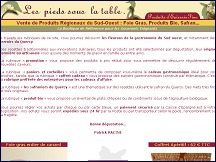  Les pieds sous la table - la boutique de r�f�rence pour les gourmets exigeants