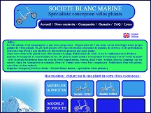 Aperçu du site Blanc Marine - spécialiste du vélo pliant