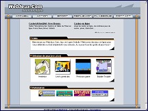 Aperçu du site WEBJEUX - des Jeux et animations flash a jouer en ligne
