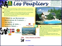 Aperçu du site Hôtel Restaurant Les Peupliers à Baratier (Hautes-Alpes - Alpes dus sud - France)