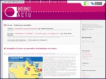 Aperu du site InternetActu.net - actualit de l'internet