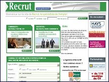 Aperçu du site Recrut.com - diffusion de vos offres d'emploi