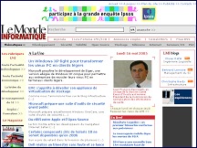 Aperu du site Le Monde Informatique - actualit informatique, entreprises, info conomique