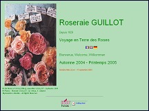 Aperu du site Roseraie Guillot - voyage en terre des roses