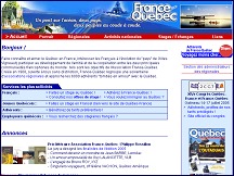 Aperu du site France Qubec - un pont sur l'ocan entre deux pays